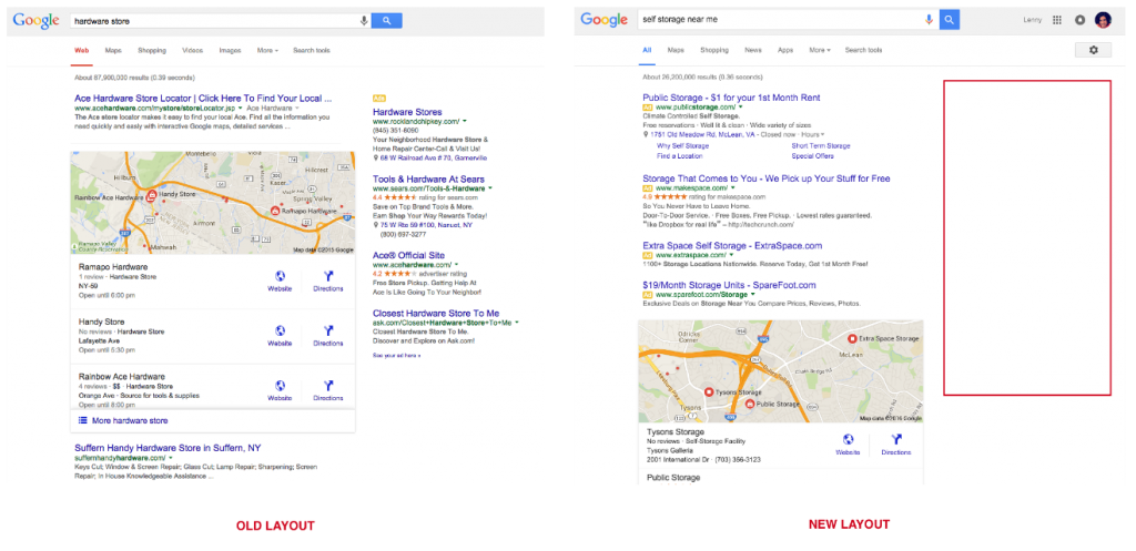 New AdWords Layout